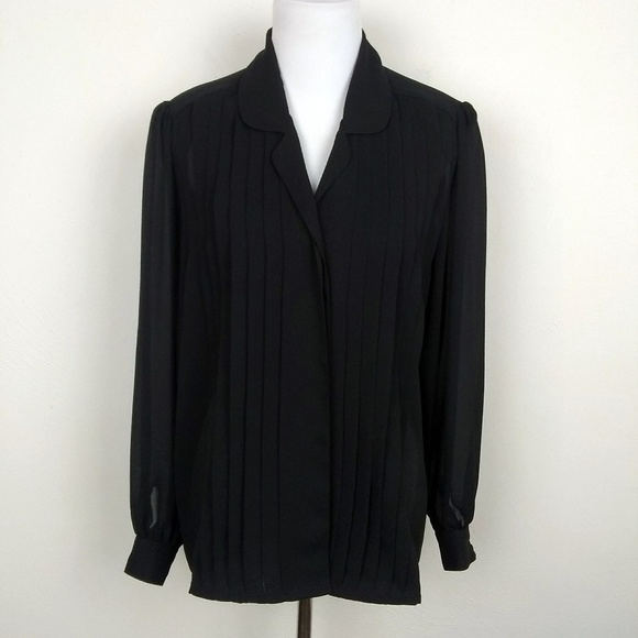 Summerfield Pleated Button Up Shirt | sz 12 - Picture 1 of 4